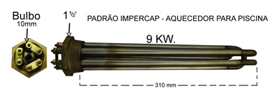 Resistência para Aquecedores de Piscinas